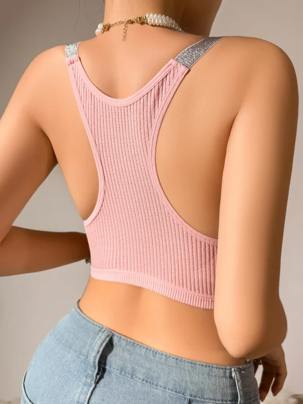Small Vest Worn On The Outside Slim Comfortable Short Crop Top - Image 8