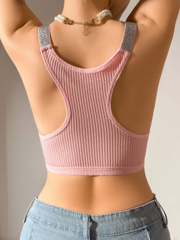 Small Vest Worn On The Outside Slim Comfortable Short Crop Top - Image 9