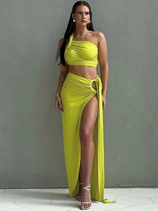 Tank Tops Long Skirts Party Club Vacation Two Piece Matching Sets - Image 18
