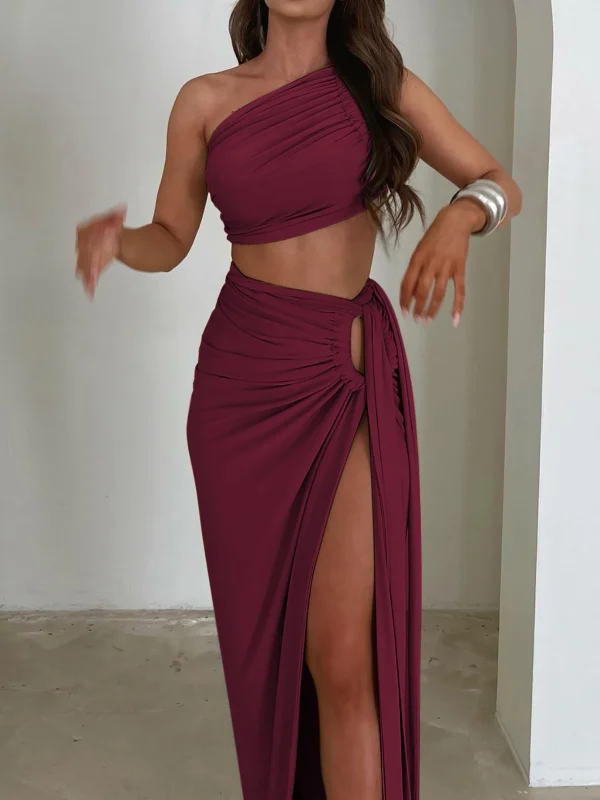 Tank Tops Long Skirts Party Club Vacation Two Piece Matching Sets - Image 31