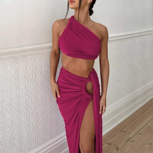 Tank Tops Long Skirts Party Club Vacation Two Piece Matching Sets - Image 35