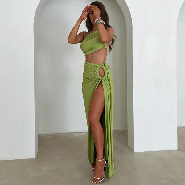 Tank Tops Long Skirts Party Club Vacation Two Piece Matching Sets - Image 10