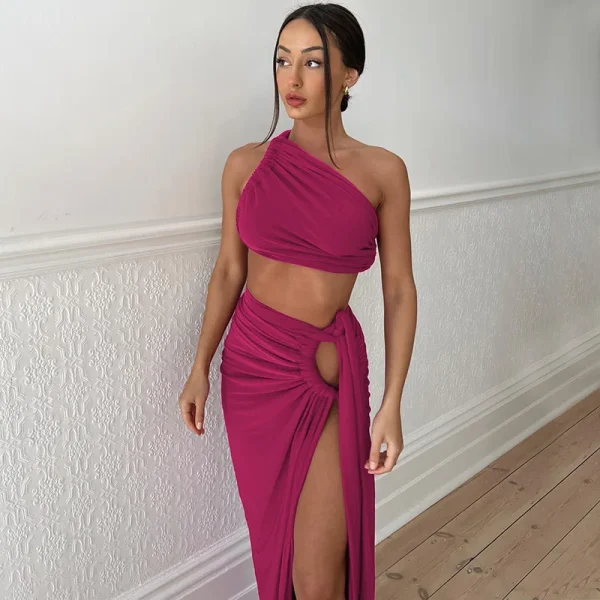 Tank Tops Long Skirts Party Club Vacation Two Piece Matching Sets - Image 34