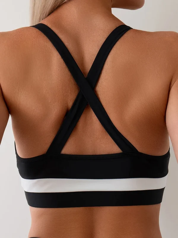 Tight Patchwork Swimwear Push Up Backless High Waist Beach Bathing Suit - Image 5
