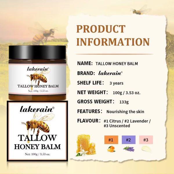 Tallow Honey Balm Specifically For Dryness And Itchiness Skin Moisturizing Face Cream - Image 9