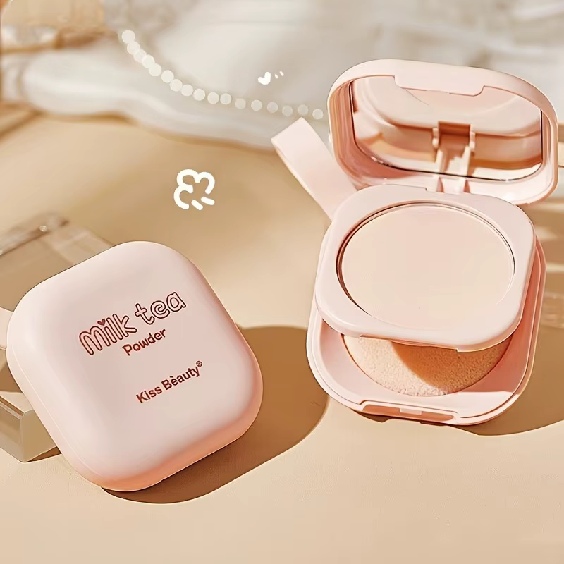 Full Coverage Contour and Concealer Matte Finish Double-Layer Portable Setting Powder - Image 3