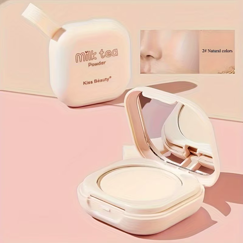 Full Coverage Contour and Concealer Matte Finish Double-Layer Portable Setting Powder - Image 4
