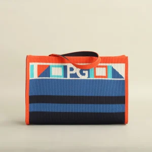 Unique Style Design Hopping Colorful Striped Handbag