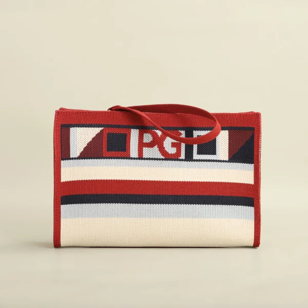 Unique Style Design Hopping Colorful Striped Handbag - Image 3