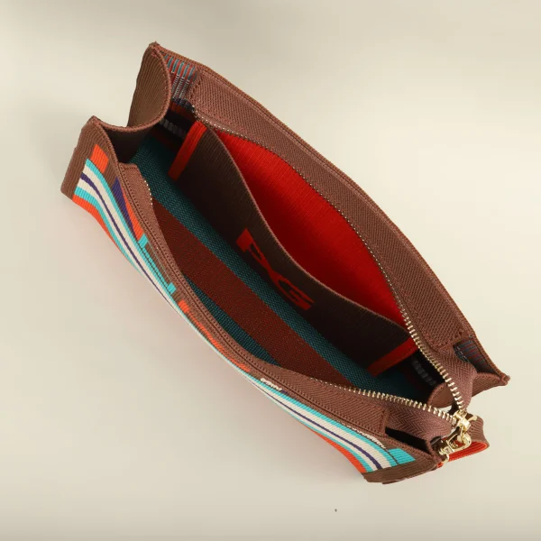 Unique Style Design Hopping Colorful Striped Handbag - Image 8