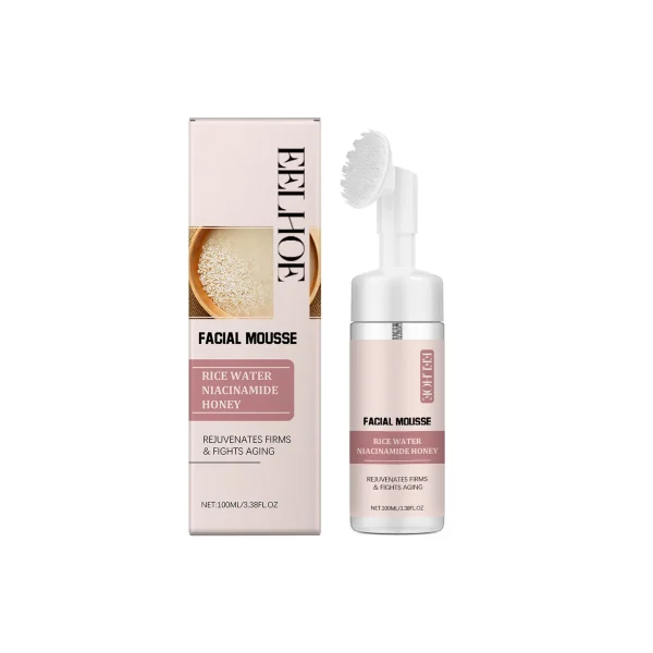 Rice Facial Cleanser Exfoliating Remove Dirt Anti Acne Oil Control. - Image 2