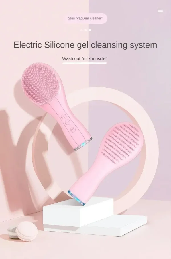Electric Facial Cleansing Brush Deep Pore Cleaning Sonic Vibration. - Image 6