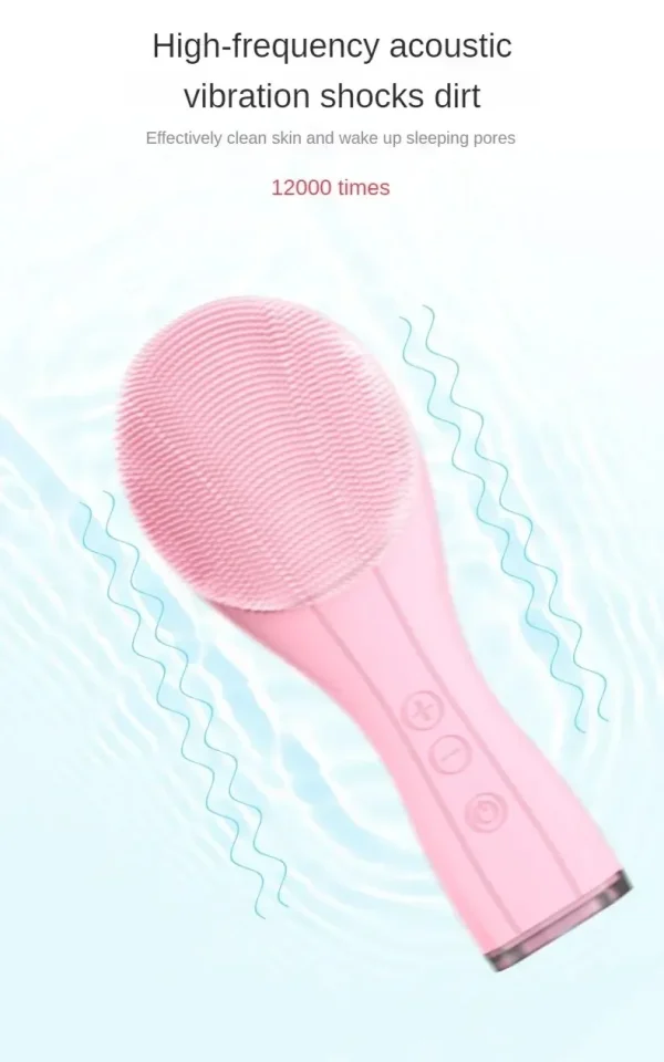 Electric Facial Cleansing Brush Deep Pore Cleaning Sonic Vibration. - Image 4